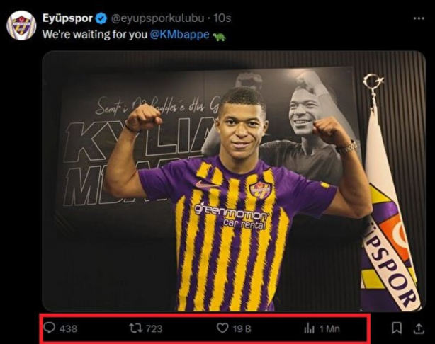 Foto - Eyüpspor'dan Mbappe sürprizi! 