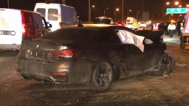 Foto - Eyüpsultan TEM Otoyolu’nda zincirleme trafik kazası! Uzun kuyruklar oluştu