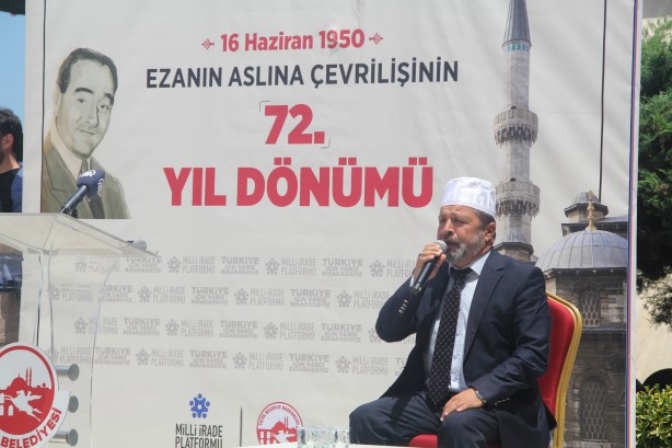 Foto - Ezanın aslına çevrilmesinin yıl dönümünde, Menderes'in kabrinde buluştular