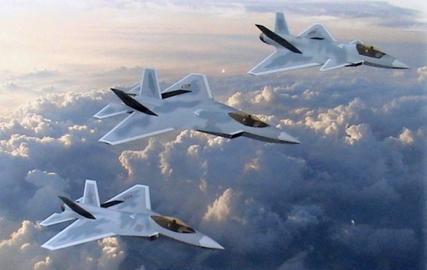 Foto - F-35 ile Milli Muharip Uçak'ı yan yana koyup ABD'ye kötü haberi verdiler