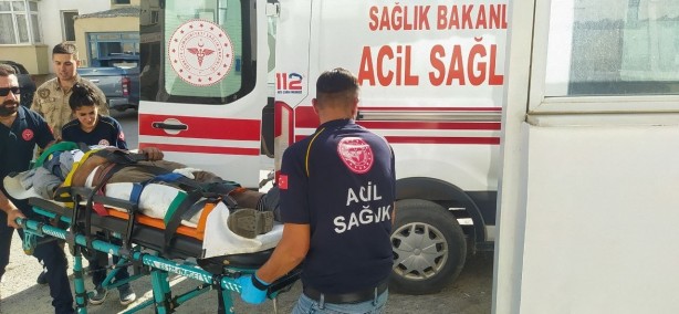 Foto - Facia! Göçerleri taşıyan kamyonet şarampole yuvarlandı