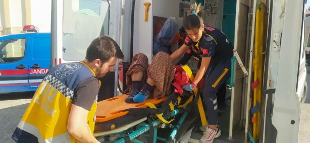 Foto - Facia! Göçerleri taşıyan kamyonet şarampole yuvarlandı