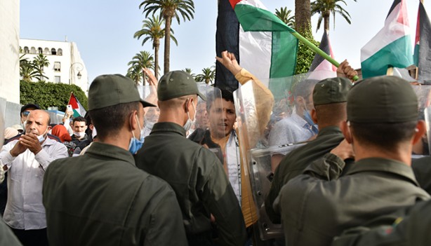 Foto - Fas'ta binlerce kişi Filistin için sokakta!