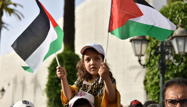 Foto - Fas'ta binlerce kişi Filistin için sokakta!