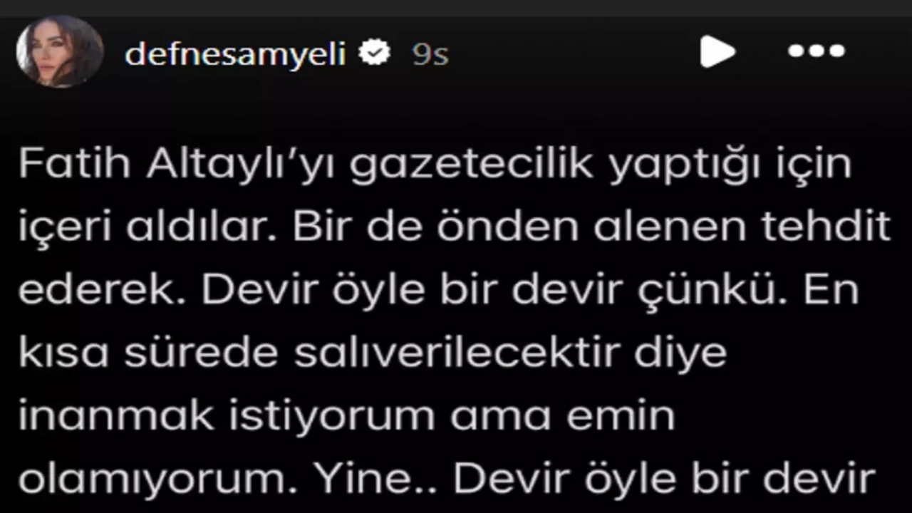 Foto - Fatih Altaylı’nın Erdoğan’a yönelik edepsiz sözleri Türkiye’yi ayağa kaldırmıştı! Teşhirci Defne Samyeli de topa böyle girdi