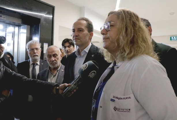 Foto - Fatih Erbakan, trafik kazasında yaralanan partilileri ziyaret etti