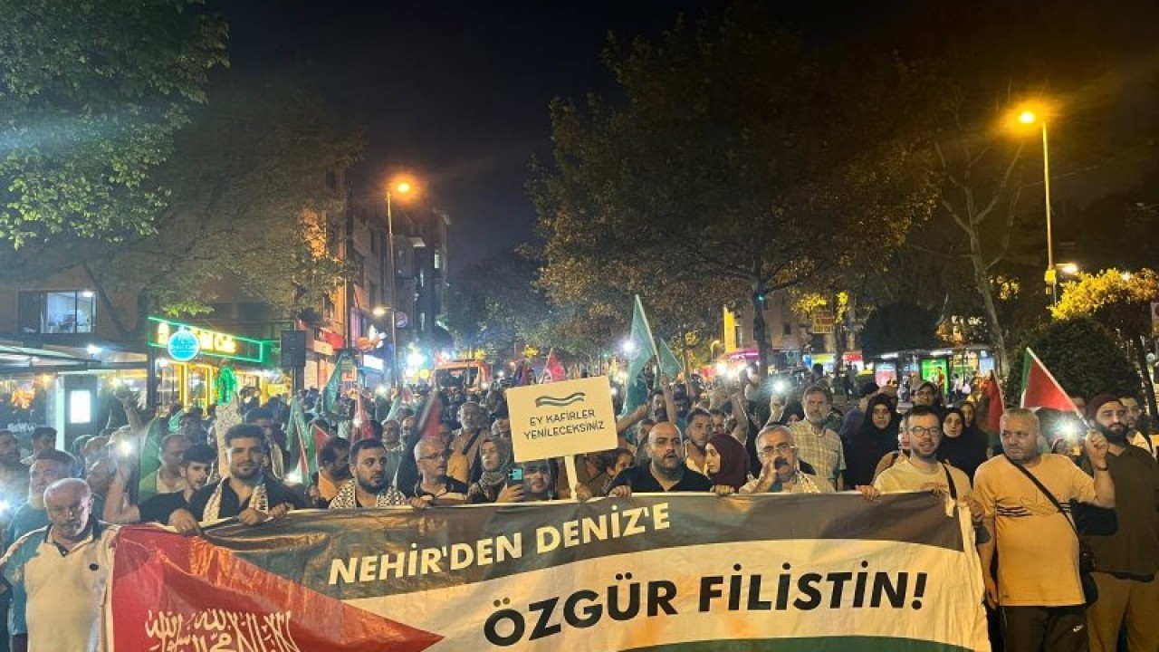 Foto - Fatih'te Gazze için yürüyüş ve kunut: İşgal planlarınız bozguna uğrayacak!
