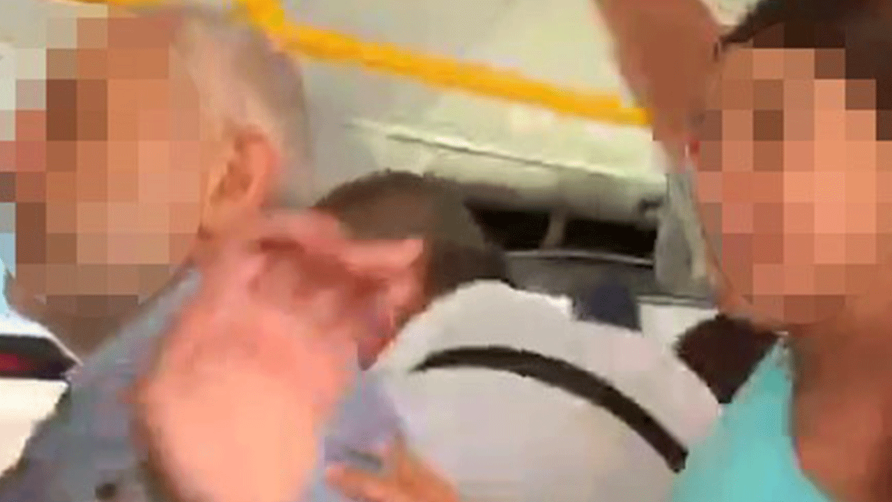 Fatih'te İETT otobüsünde tartışma büyüdü! Polis biber gazıyla müdahale etti