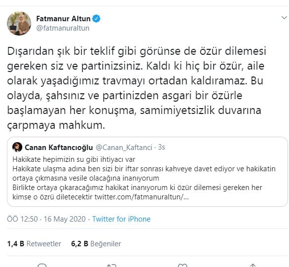 Foto - Fatmanur Altun'dan Kaftancıoğlu'na ders!