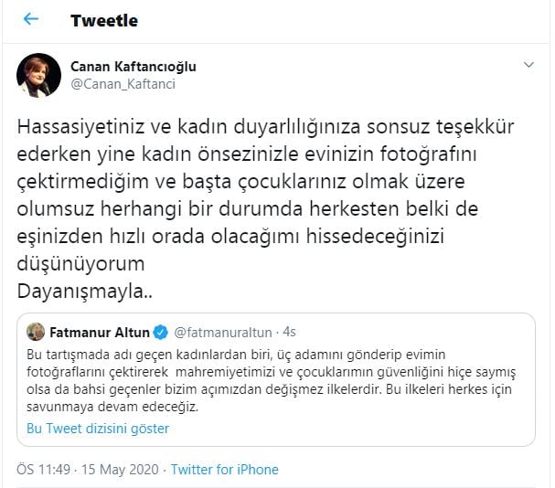 Foto - Fatmanur Altun'dan Kaftancıoğlu'na ders!