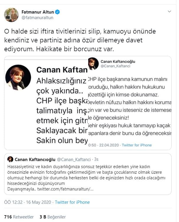 Foto - Fatmanur Altun'dan Kaftancıoğlu'na ders!