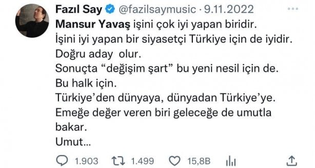 Foto - Fazıl Say'ın sildiği 'Sifonu çek. Gitsin' tweeti gündem oldu