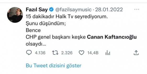 Foto - Fazıl Say'ın sildiği 'Sifonu çek. Gitsin' tweeti gündem oldu