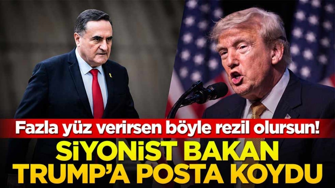 Fazla yüz verirsen böyle rezil olursun! Siyonist bakan Trump’a posta koydu