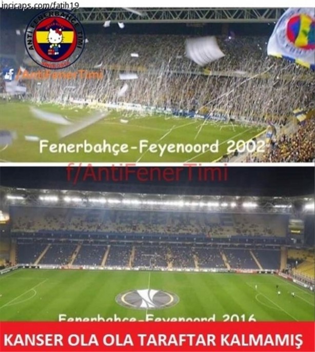 Fenerbahçe - Feyenoord maçı capsleri
