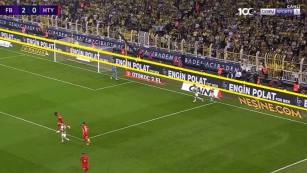 Foto - Fenerbahçe-Hatayspor maçında tepki çeken görüntü! O reklamdan sonra tüm Türkiye ayağa kalktı! Hakikaten büyük rezalet