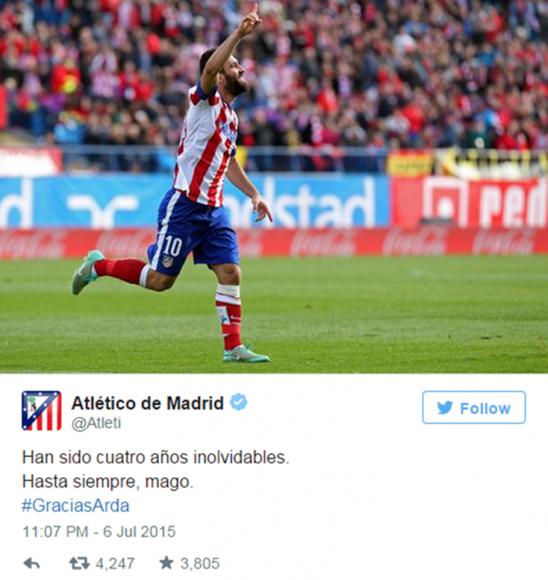 Foto - Fenerbahçe'den Arda Turan'a tebrik!