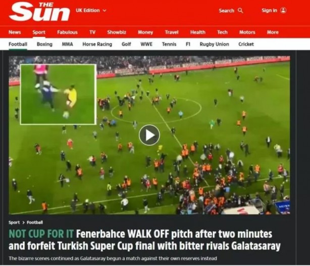 Foto - Fenerbahçe'nin sahadan çekilmesi dünya basınında! Ali Koç istediğini aldı