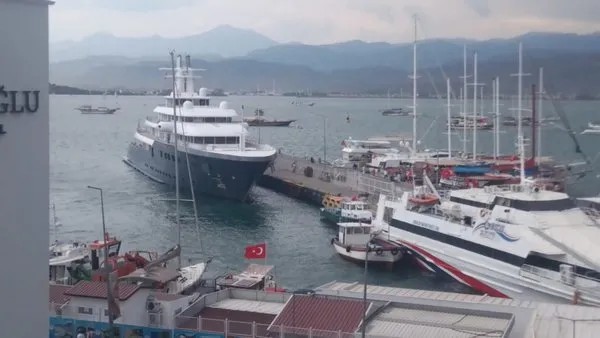 Foto - Fethiye'de mega yat "Ice"a yakıt ikmali yapıldı