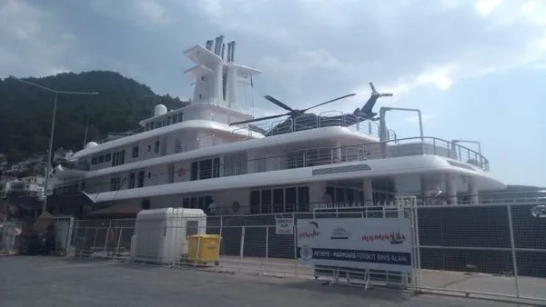 Foto - Fethiye'de mega yat "Ice"a yakıt ikmali yapıldı