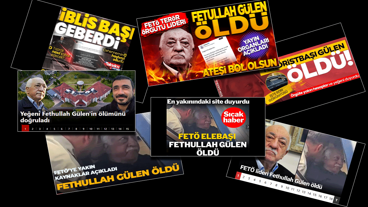 Fetö’yü cehenneme böyle gönderdiler! Ölüm haberini hangi gazete nasıl gördü?