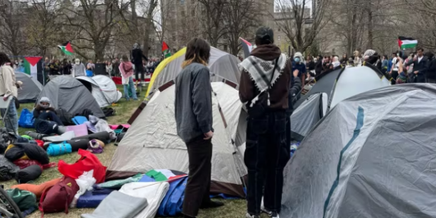 Foto - Filistin protestoları tüm dünyada devam ediyor! Kanadalı öğrenciler de harekete geçti