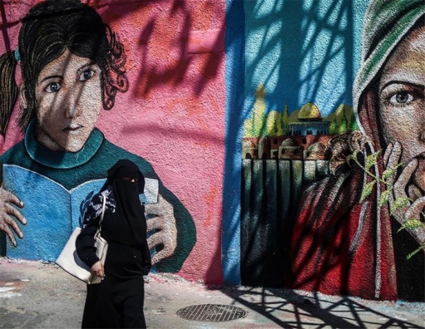 Foto - Filistin'de sokak sanatı