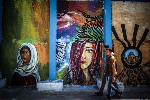 Foto - Filistin'de sokak sanatı