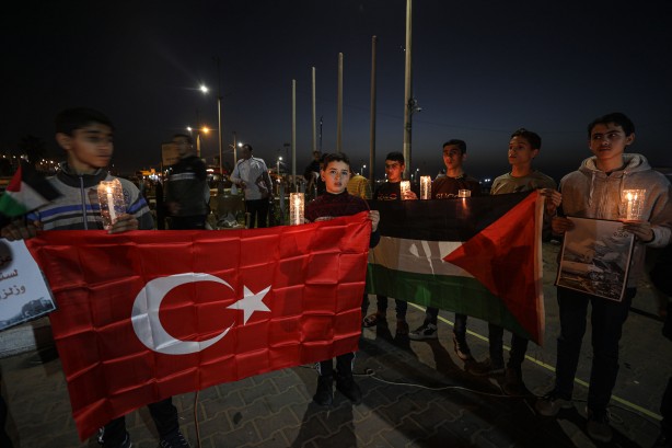 Foto - Filistinli çocuklardan duygulandıran Türkiye etkinliği