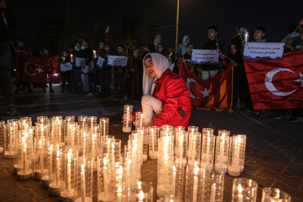 Foto - Filistinli çocuklardan duygulandıran Türkiye etkinliği