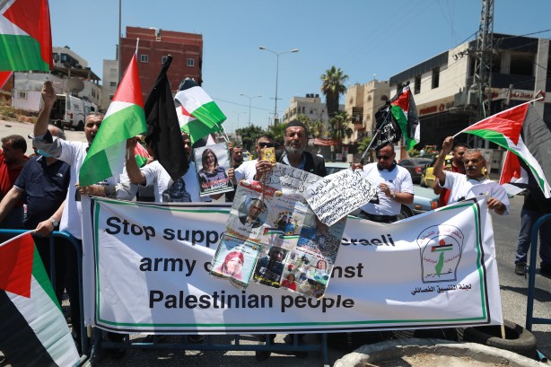 Foto - Filistinliler, ABD Başkanı Biden'ı protesto etti