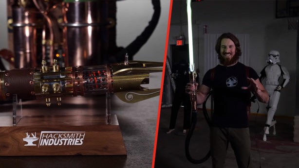 Film değil gerçek! Dünyanın ilk ışın kılıcını yaptı: Bakın nasıl çalışıyor ve neler yapabiliyor