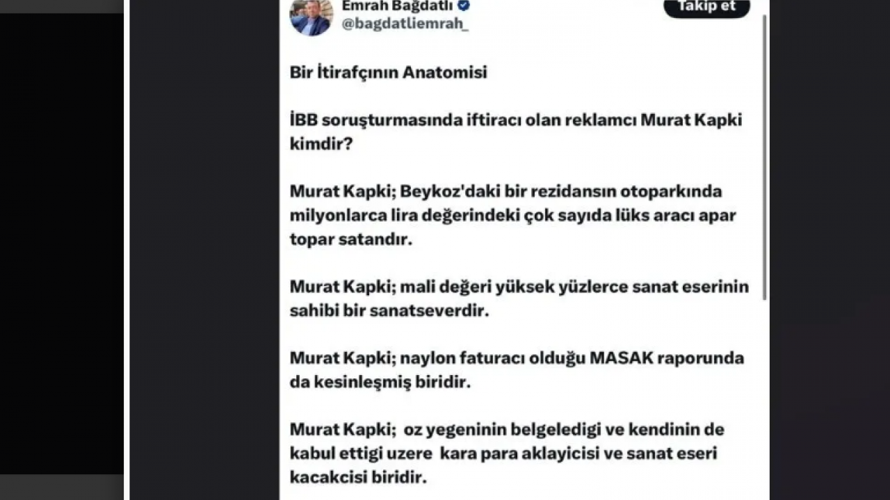 Foto - Firari Emrah Bağdatlı Murat Kapki’yi böyle tarif etti: Lüks otomobiller, naylon faturalar, kara para aklayıcısı