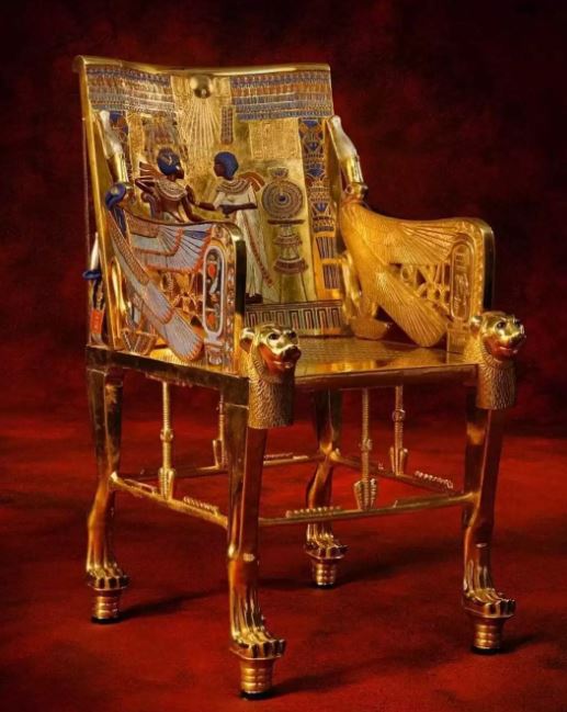 Foto - Firavun Tutankamon’un Altın Tahtı'nda dikkat çeken detay