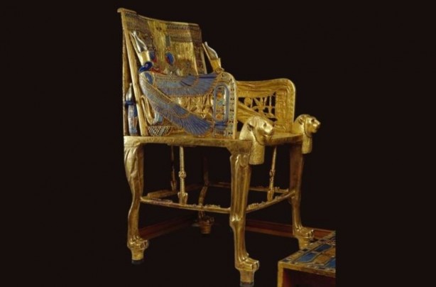 Firavun Tutankamon’un Altın Tahtı'nda dikkat çeken detay