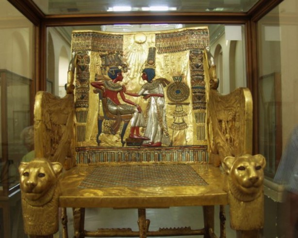 Foto - Firavun Tutankamon’un Altın Tahtı'nda dikkat çeken detay