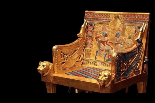 Foto - Firavun Tutankamon’un Altın Tahtı'nda dikkat çeken detay