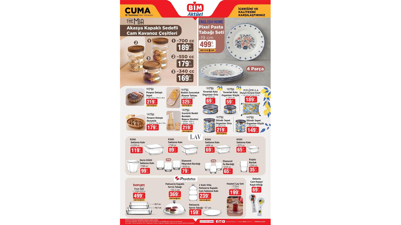 Foto - Fırsat rüzgarı esmeye başladı! BİM’de 18 Temmuz 2025 indirim kataloğu açıklandı