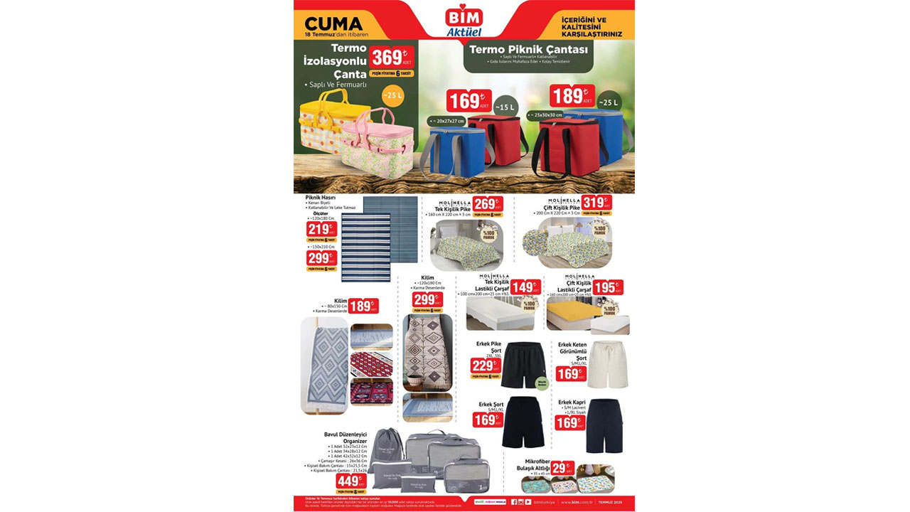 Foto - Fırsat rüzgarı esmeye başladı! BİM’de 18 Temmuz 2025 indirim kataloğu açıklandı