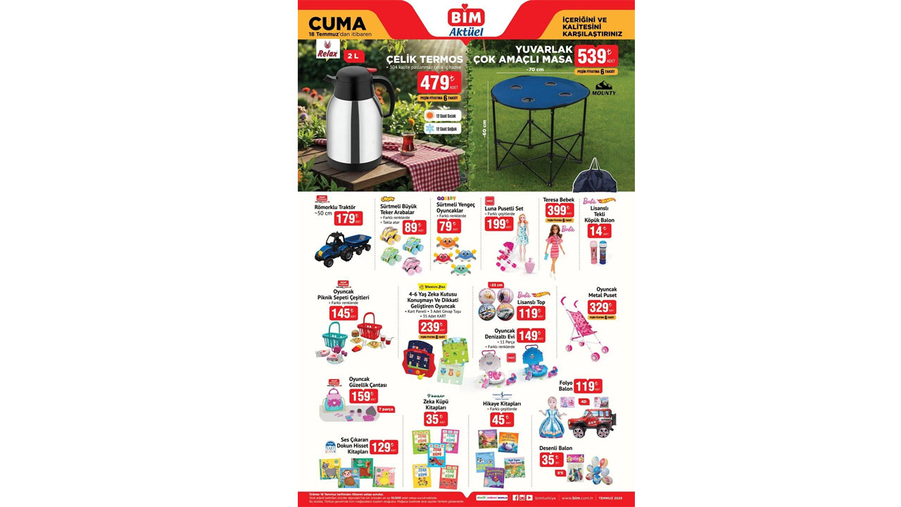 Foto - Fırsat rüzgarı esmeye başladı! BİM’de 18 Temmuz 2025 indirim kataloğu açıklandı