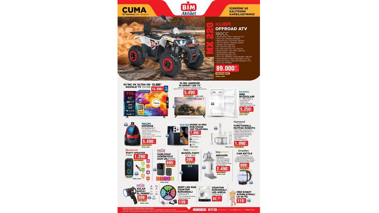 Foto - Fırsat rüzgarı esmeye başladı! BİM’de 18 Temmuz 2025 indirim kataloğu açıklandı