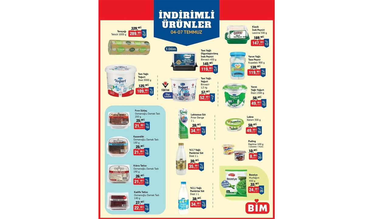 Foto - Fırsat rüzgarı esmeye devam ediyor! BİM'de 4-7 Temmuz 2025 indirimleri sepetleri dolduracak