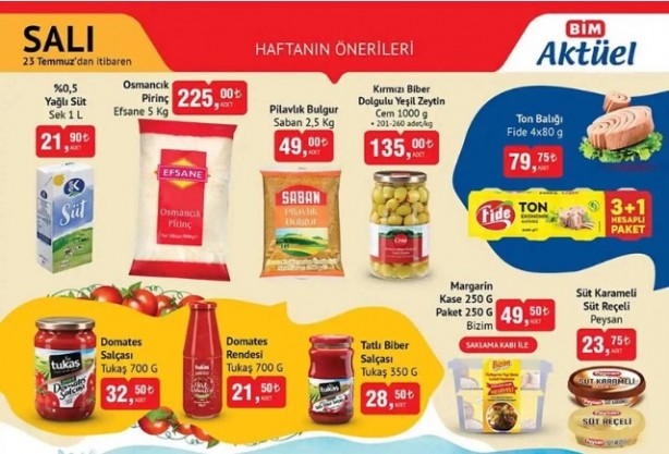 Foto - Fırsat ürünlerinde neler var? Bim'den yeni indirim listesi