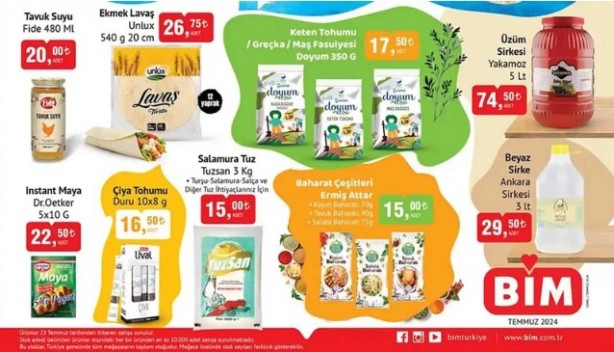 Foto - Fırsat ürünlerinde neler var? Bim'den yeni indirim listesi