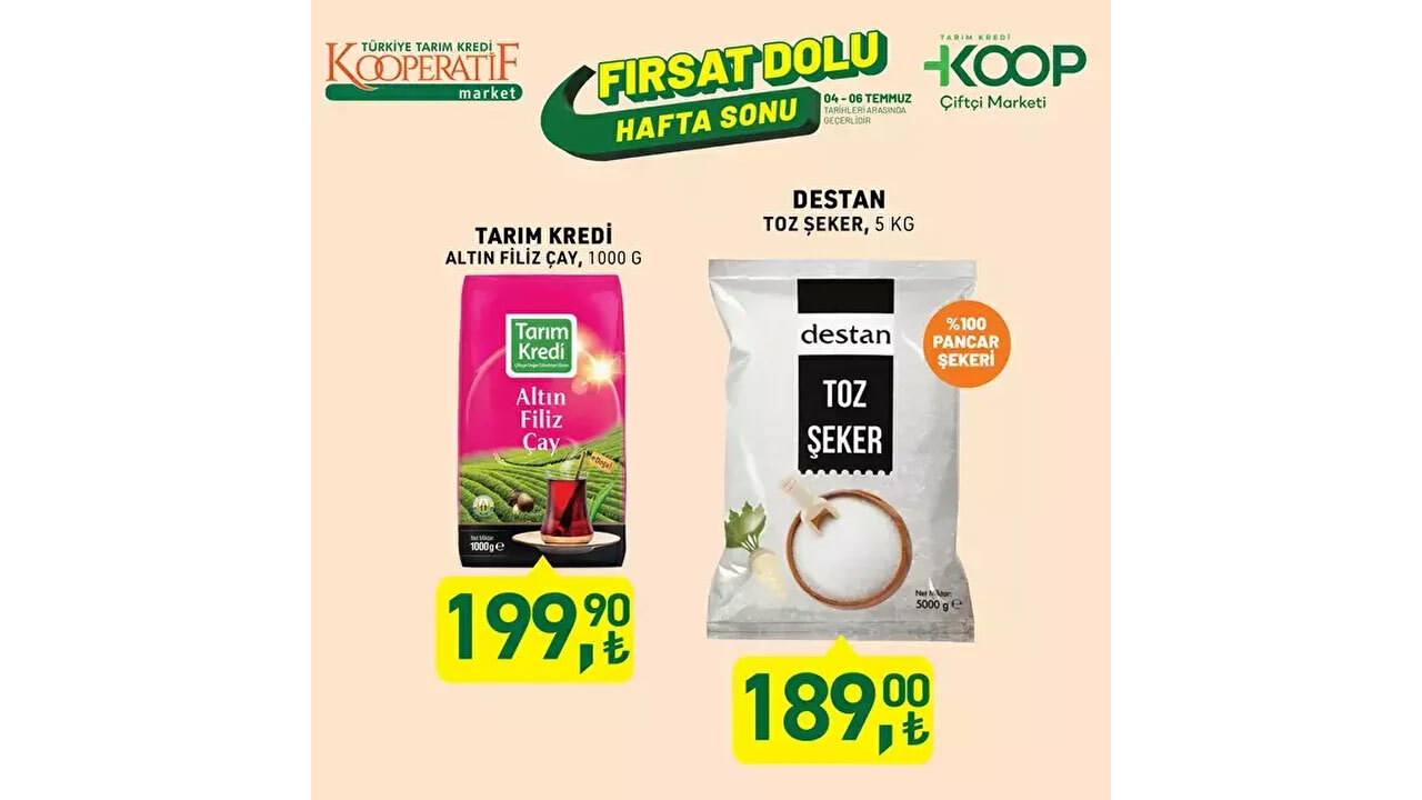 Foto - Fırsat üstüne fırsat! Tarım Kredi'de 4-6 Temmuz 2025 indirimleri dolu dolu geldi