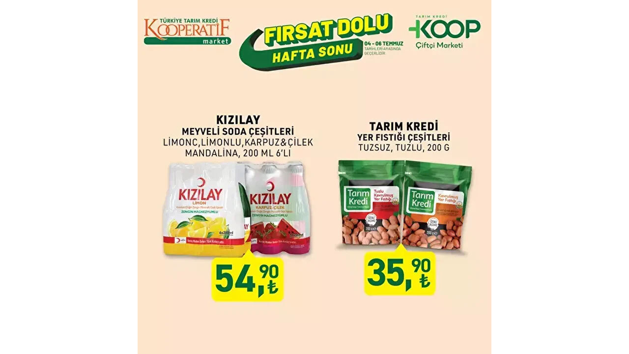 Foto - Fırsat üstüne fırsat! Tarım Kredi'de 4-6 Temmuz 2025 indirimleri dolu dolu geldi