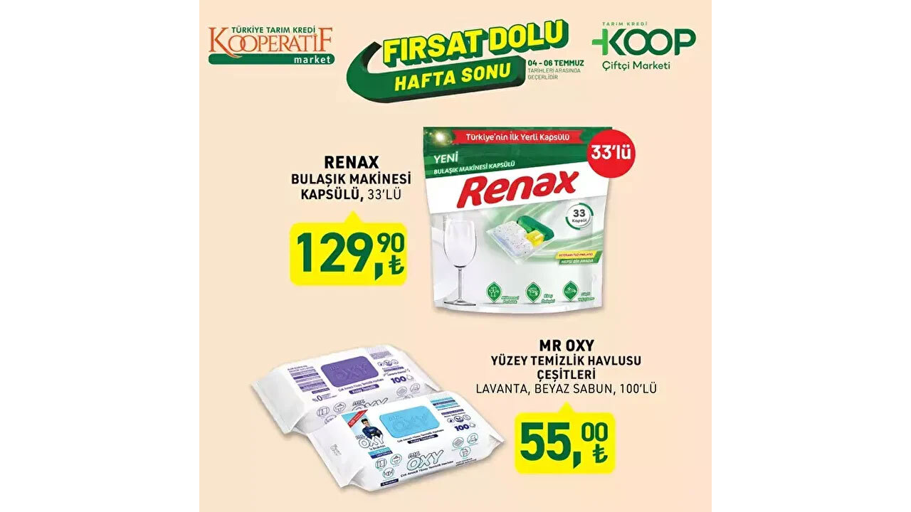 Foto - Fırsat üstüne fırsat! Tarım Kredi'de 4-6 Temmuz 2025 indirimleri dolu dolu geldi