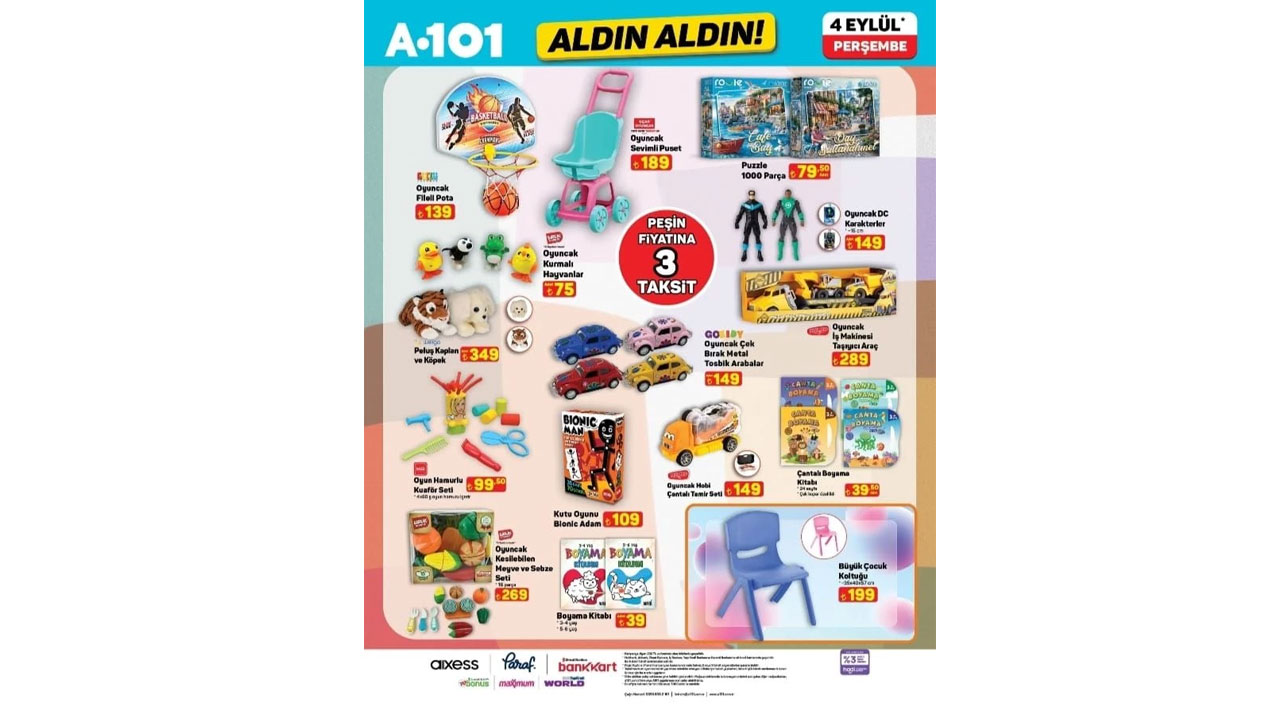 Foto - Fırsatlar rüzgarı başlıyor! A101'de 4 Eylül 2025 Perşembe günü indirimleri açıklandı