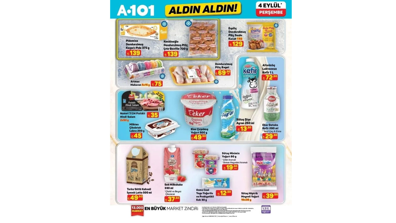 Foto - Fırsatlar rüzgarı başlıyor! A101'de 4 Eylül 2025 Perşembe günü indirimleri açıklandı