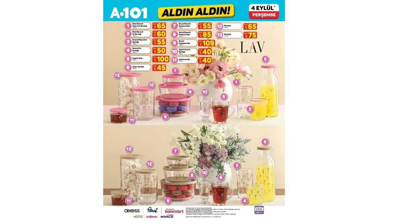 Foto - Fırsatlar rüzgarı başlıyor! A101'de 4 Eylül 2025 Perşembe günü indirimleri açıklandı